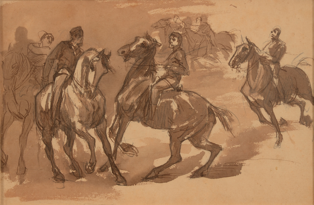 Wilfrid Beauquesne — The ink drawing without its frame