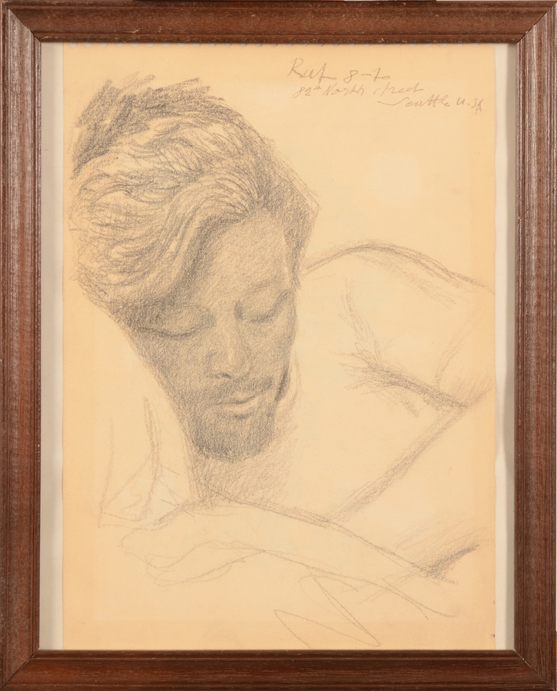 Albert Beaussaert — the drawing in its very basic frame
