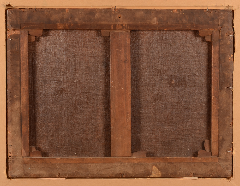 Unknown master, Belgian School — <p>Back of the painting</p>