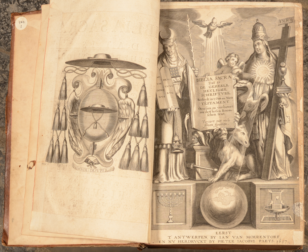 Biblia Sacra — Frontispice first volume