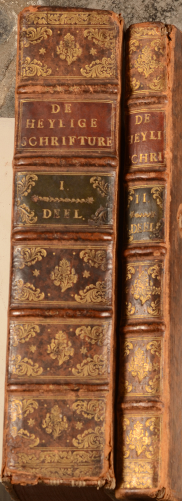 Biblia Sacra — Detail of both spines