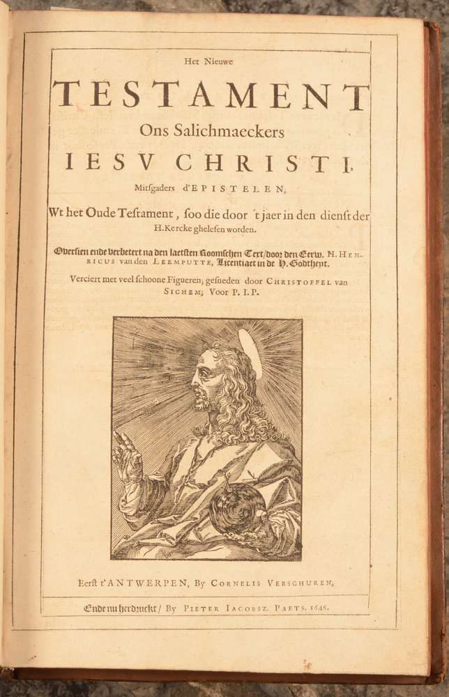 Biblia Sacra — title second volume (new testament)