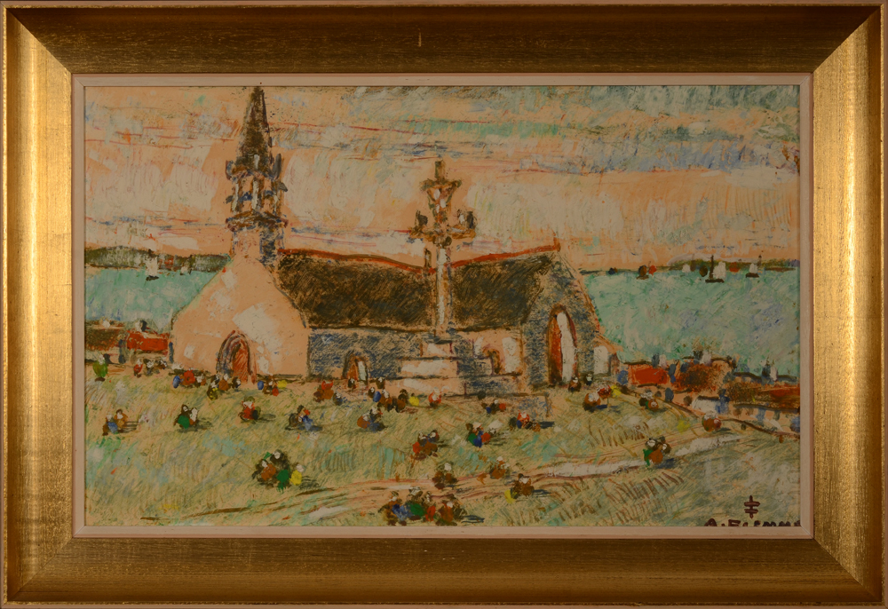 Alfons Blomme Church in Brittanny — With its frame