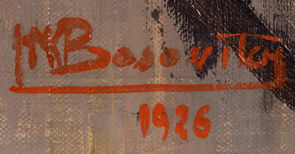Hélène Bojovitch-De Schaeck — Signature of the artist and date bottom left