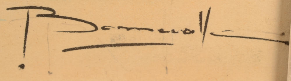 Oscar Bonnevalle — Signature of the artist, bottom right