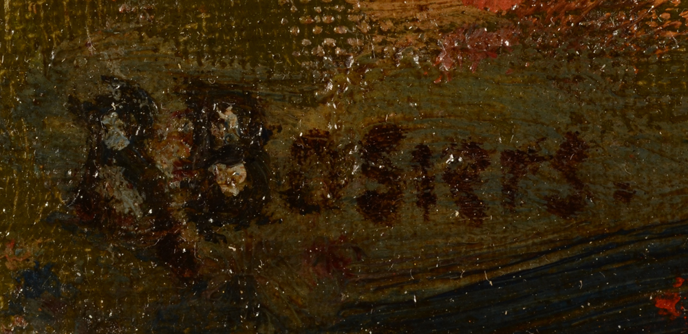 Rene Bosiers — Signature of the artist bottom left