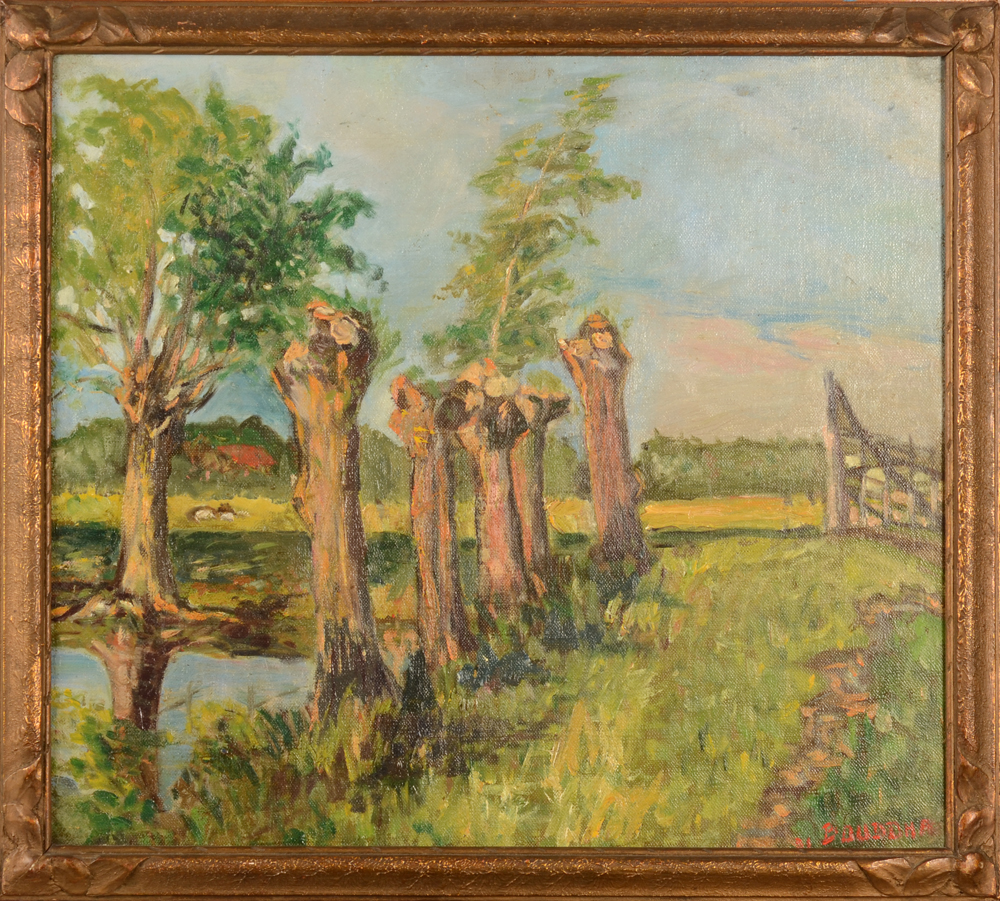 Bouddha — the painting in its original frame