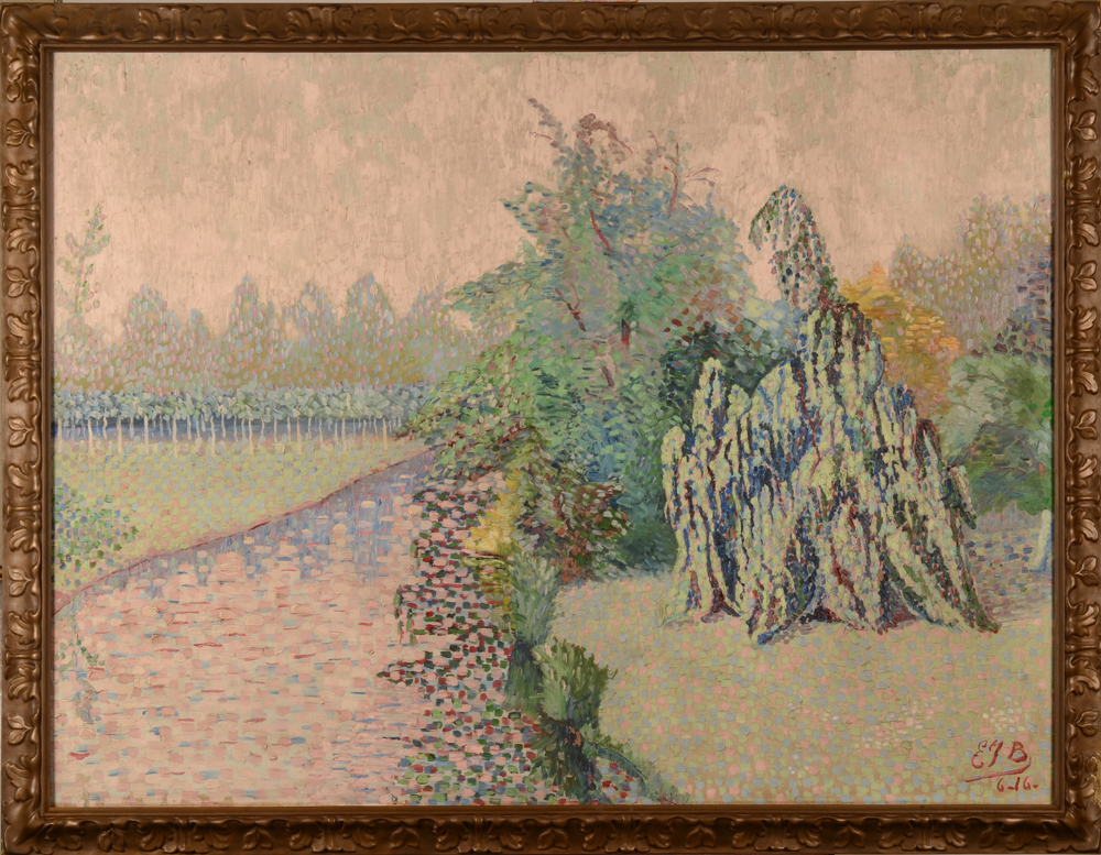 Emile Jean Braun — The painting in its original frame