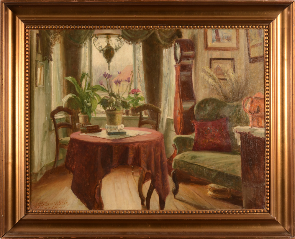 Johann Ulrik Bredsdorff — The painting in its frame