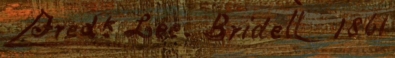 Frederick Lee Bridell — Signature of the artist and date, bottom right