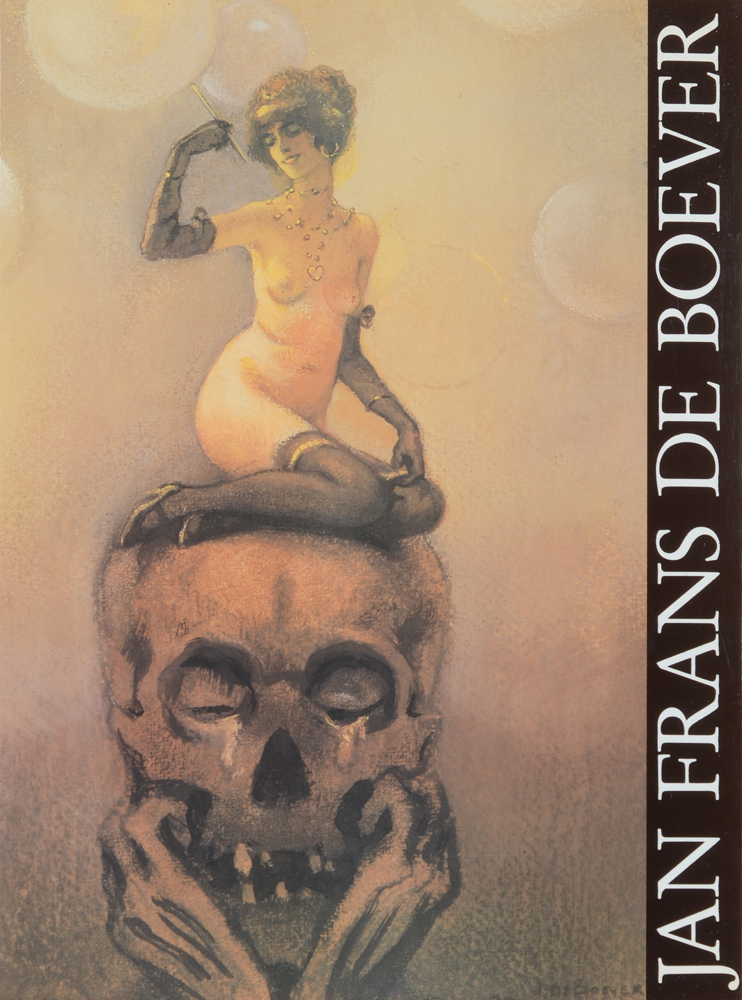 R. De Buyst book Jan Frans De Boever — Le premier livre édité sur le peintre avec une liste des oeuvres relatés au 'Fleurs du Mal' de Baudelaire, multiples photographies en noir et blanc et en colours, 79p