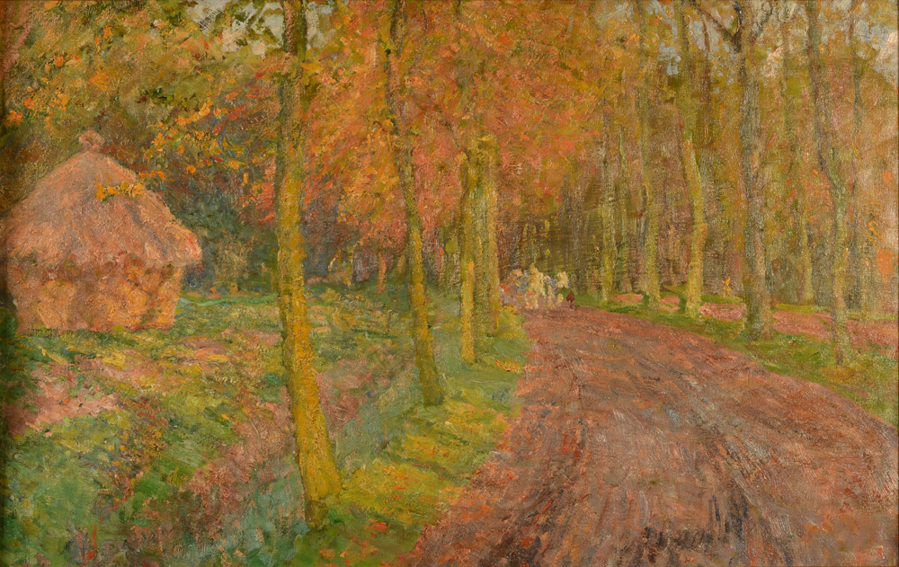 Georges Buysse The haystack — oil on canvas 48 x 75 cm