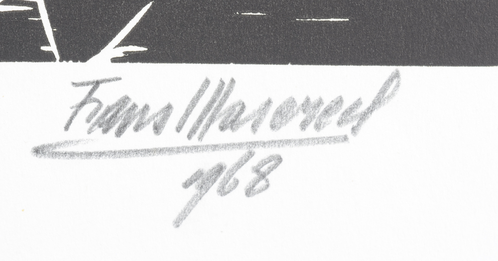 Frans Masereel — Signature and date by the artist in pencil bottom right