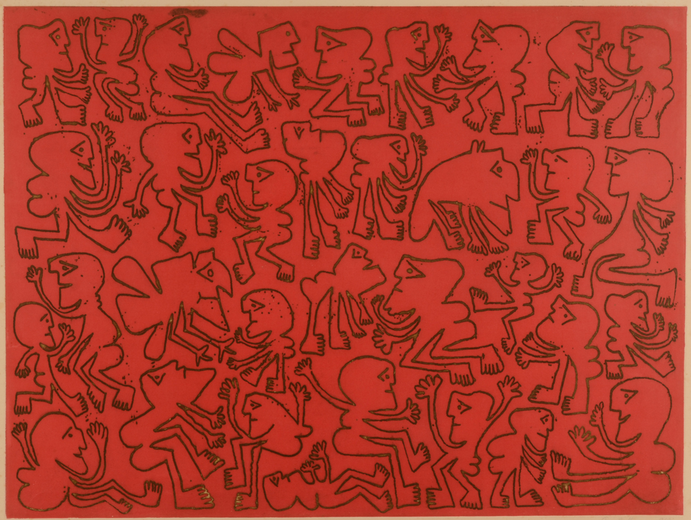Pierre Caille 36 Personnages animés — Colour print signed and numbered 9/80