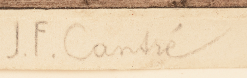 Jan-Frans Cantré Etching — Signature