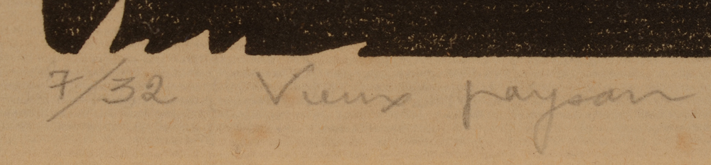 Jan-Frans Cantré — Justification and title bottom left