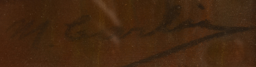 Max Carlier — Signature of the artist bottom right