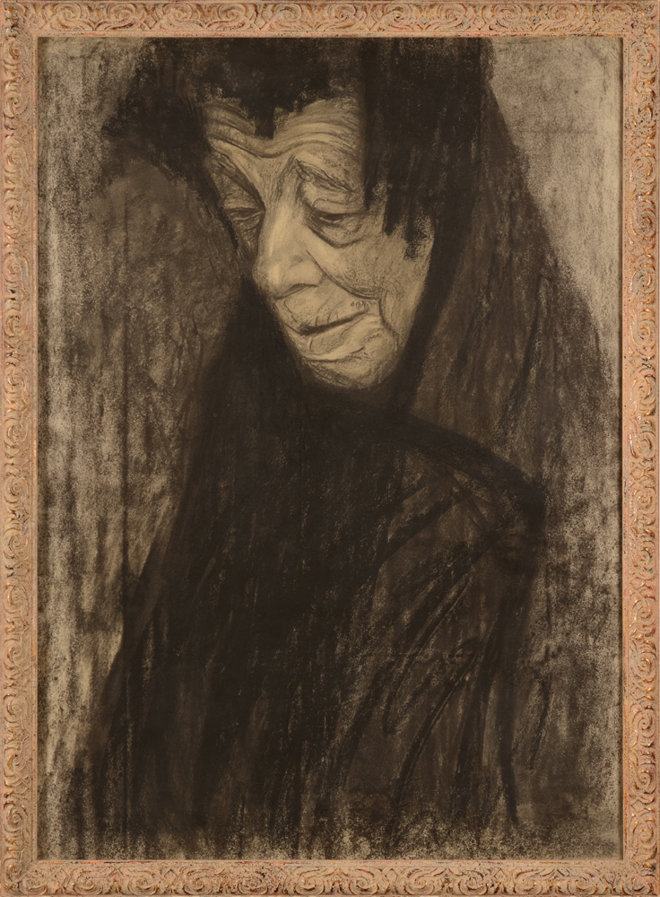Cécile Cauterman — Portrait de femme, dessin original, signé