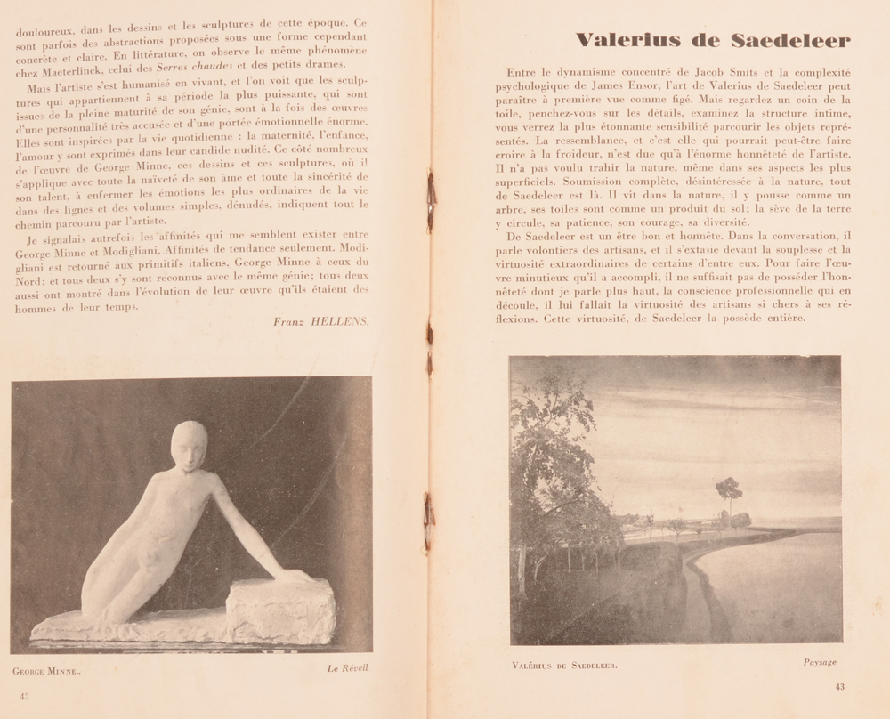 Le Centaure — Example of an article on the art of the so-called first group of St-Martens-Latem