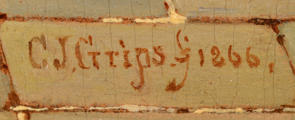 Charles Joseph Grips — Siganture of the artist and date, bottom centre