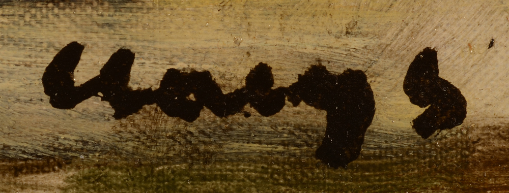 Albert Claeys — Signature of the artist, bottom right