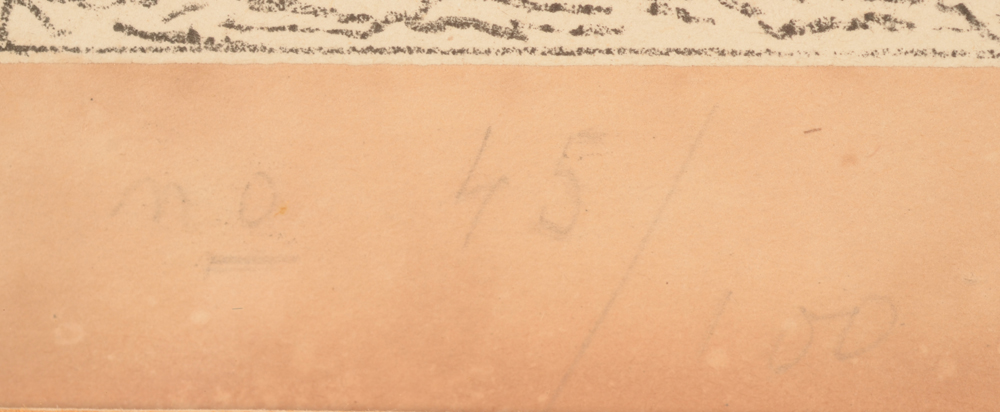 Emile Claus — Justification in pencil, bottom left