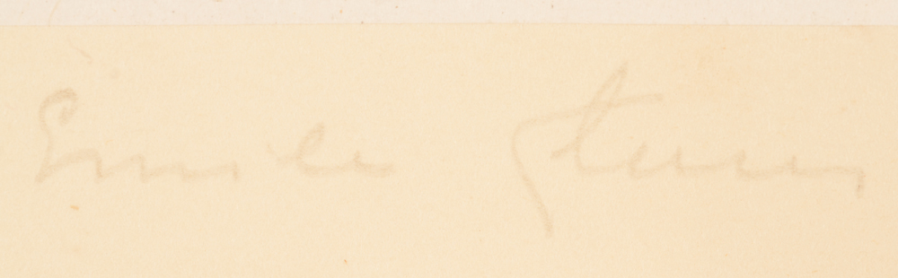 Emile Claus — Signature of the artist in pencil bottom right
