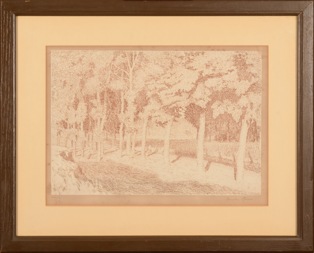 Emile Claus — The lithograph in its frame