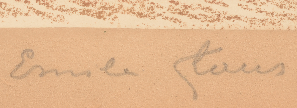 Emile Claus — Signature of the artist in pencil bottom right