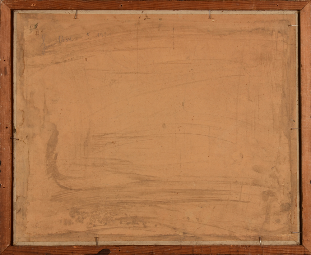 Louis Clesse — Back of the painting