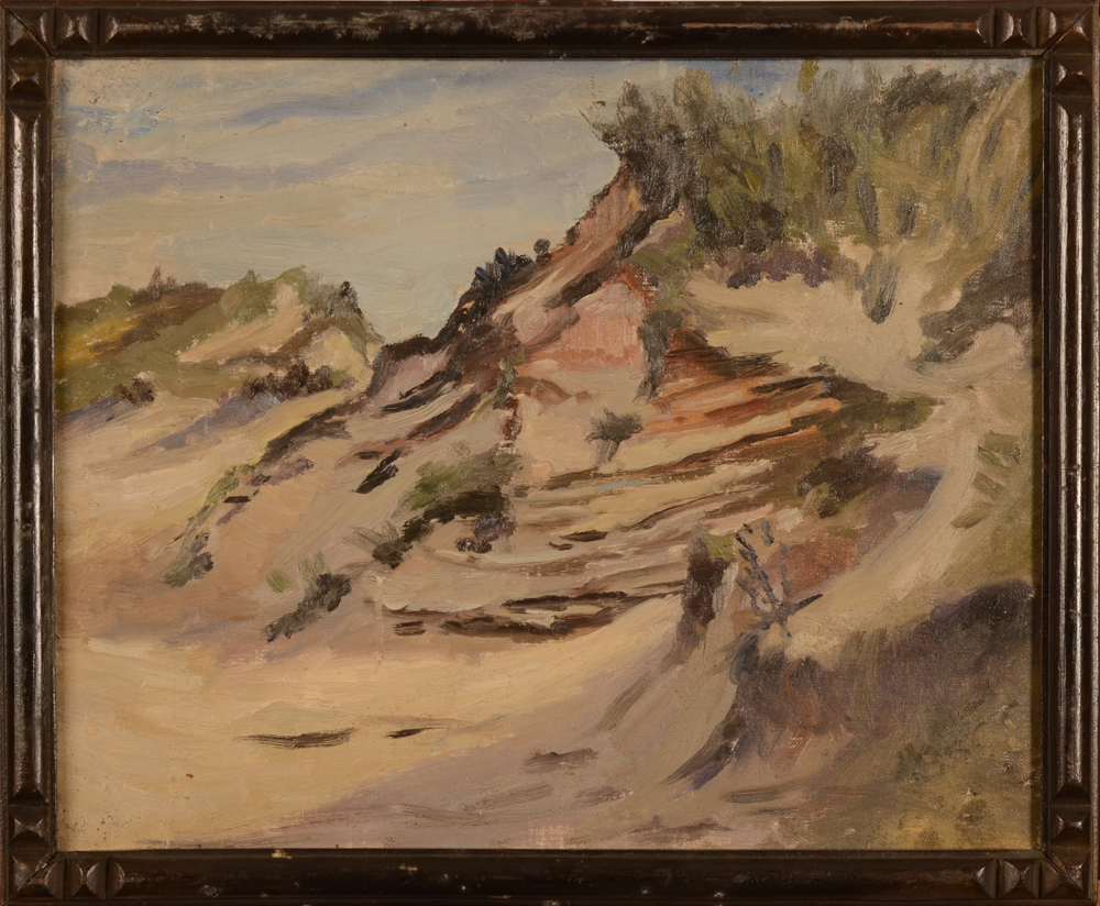 Louis Clesse — the painting in its original patinated wooden frame