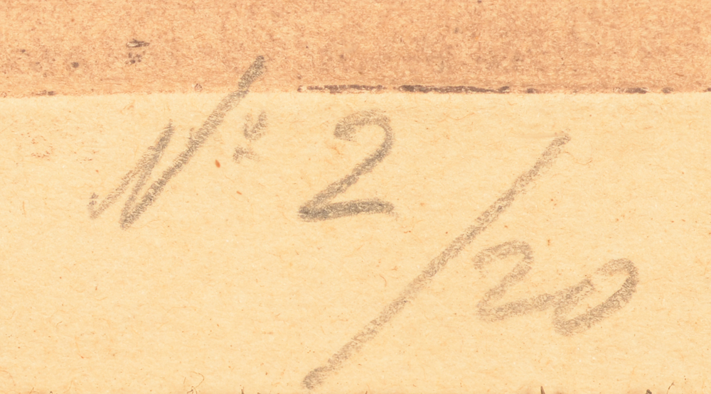 Oscar Coddron — Justification by the artist in pencil bottom right