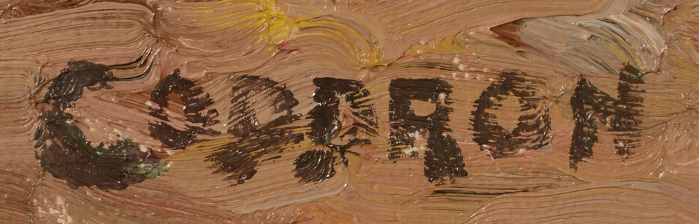 Oscar Coddron — Signature of the artist bottom left.