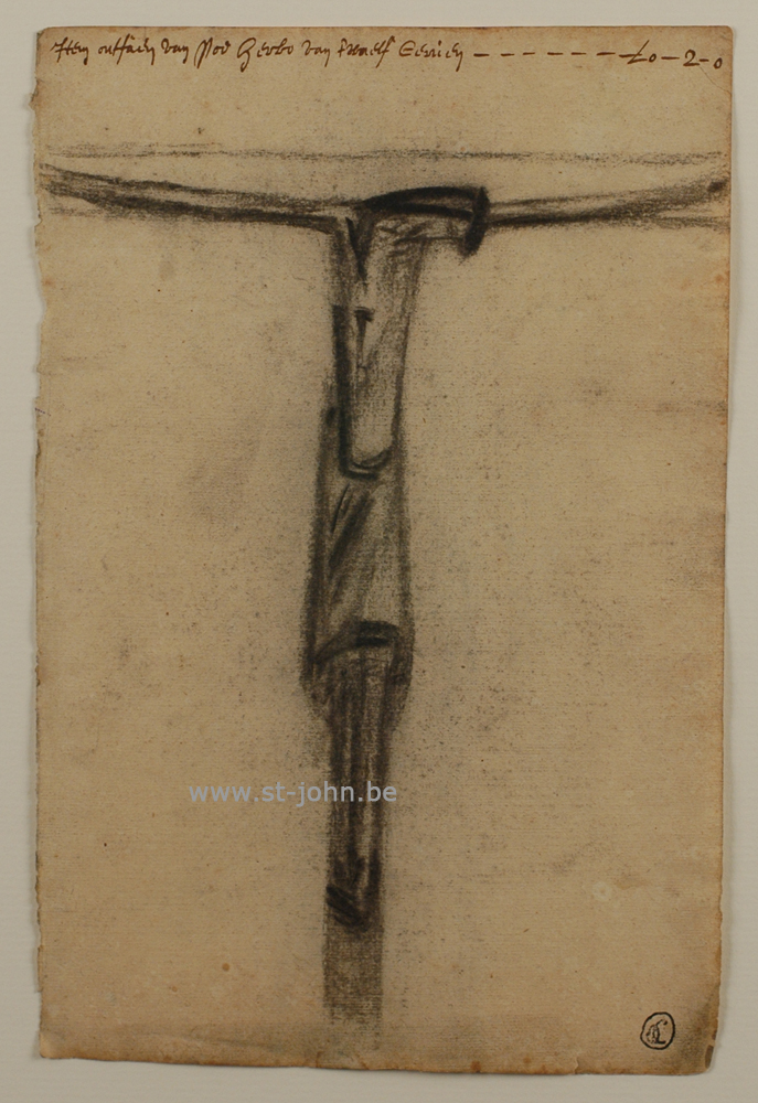 Oscar Colbrandt — <p>
	<strong>Oscar Colbrandt (1879-1959)</strong>, Christ with text, charcoal on archive paper, (<strong>SOLD</strong>)</p>