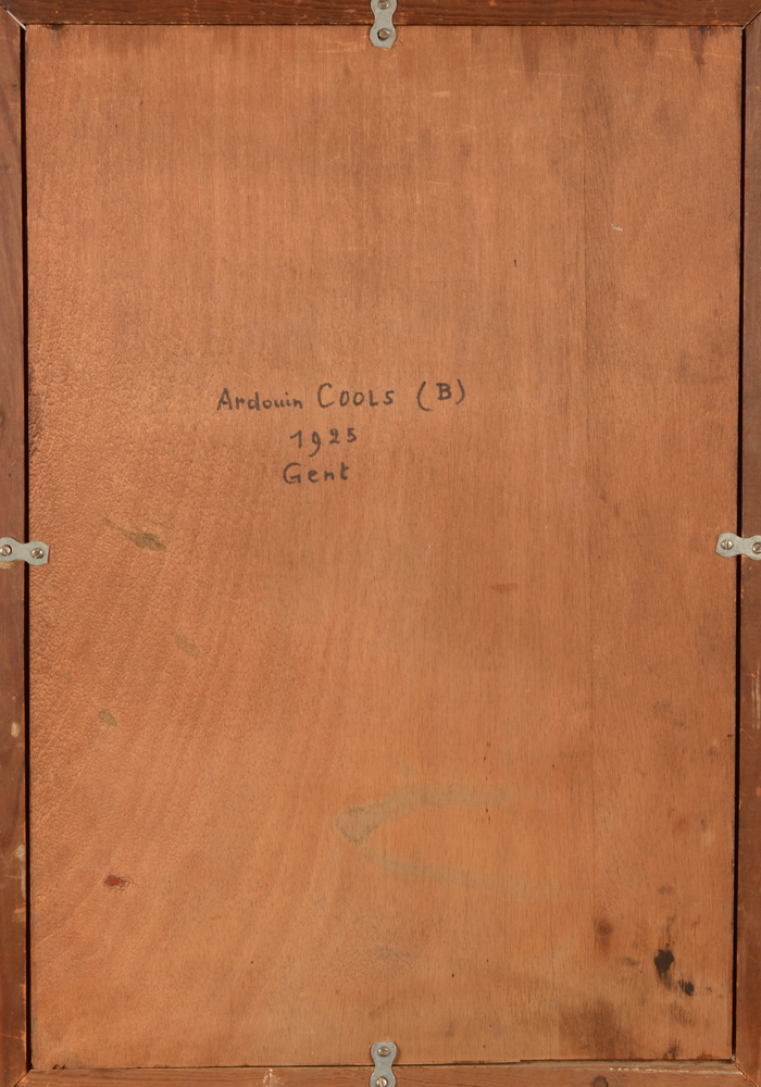 Ardouin Cools — Back of the painting
