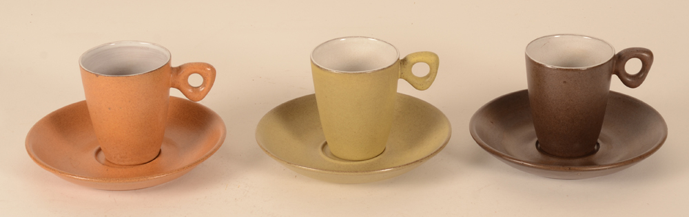 Cor Unum/Zweitse Landsheer set of 3 cups and saucers — all in good condition