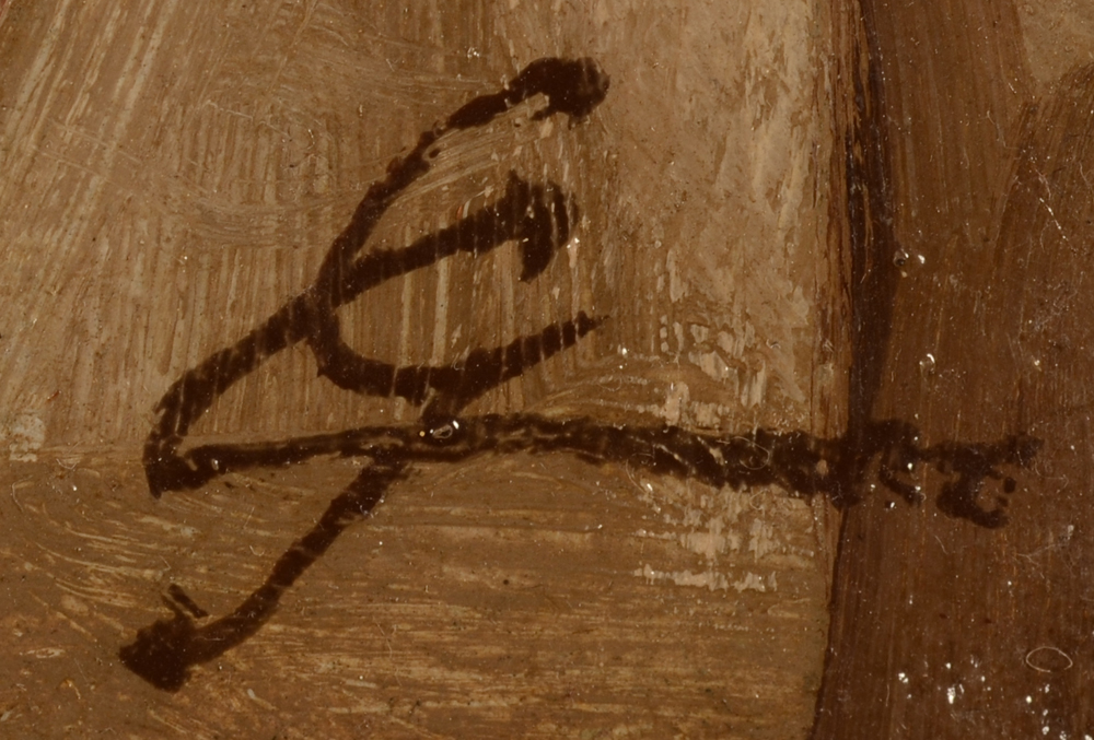 Gustave Cornelis Self Portrait — Signature
