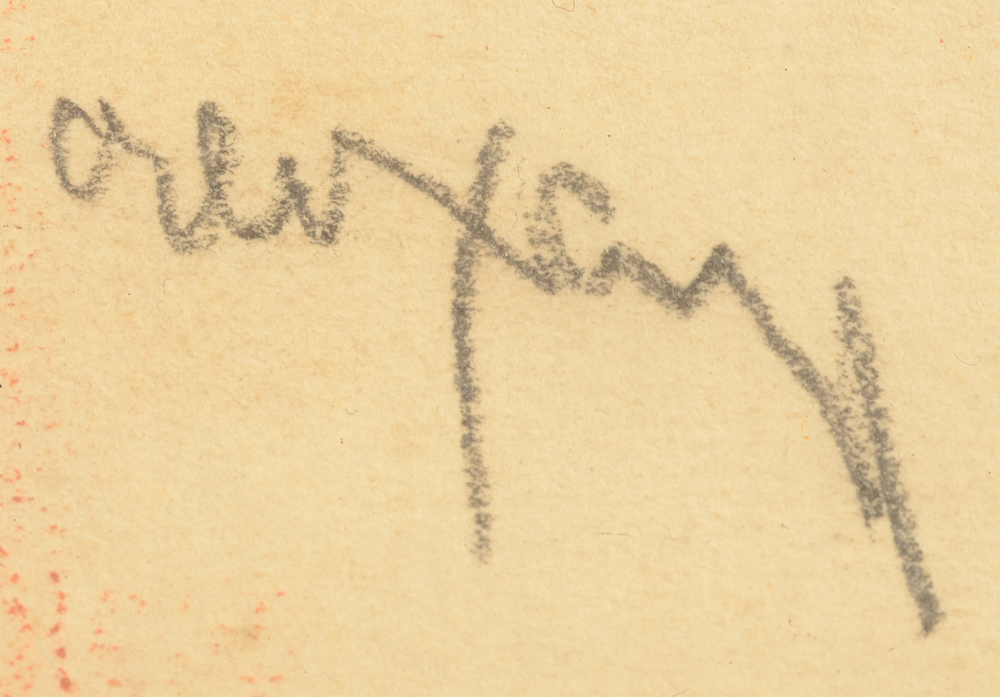 Pere Creixams — Signature of the artist, bottom right
