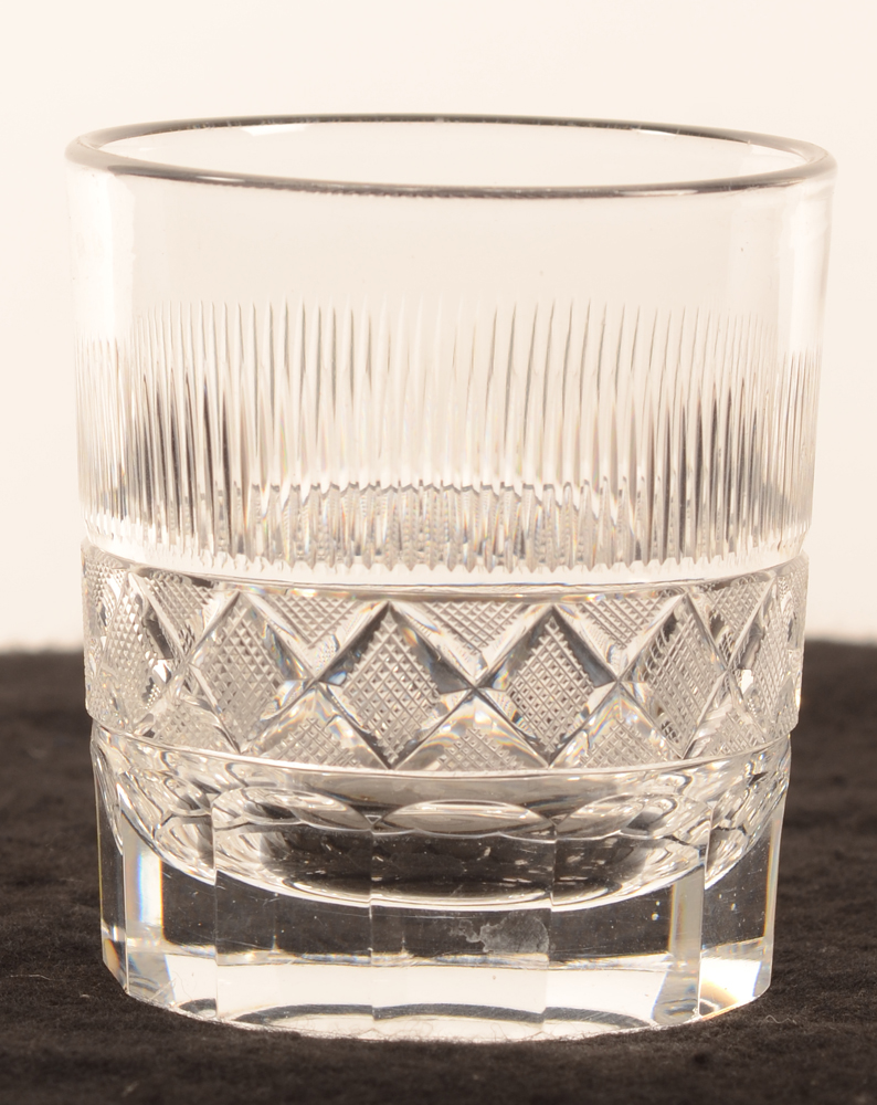 Crystal whiskey beaker 81 mm — <p>verre à whisky en cristal taillé</p>