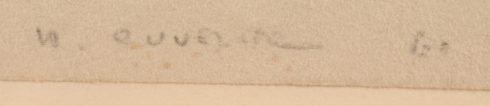 ??Werner Cuvelier  — Signature of the artist and date 1961