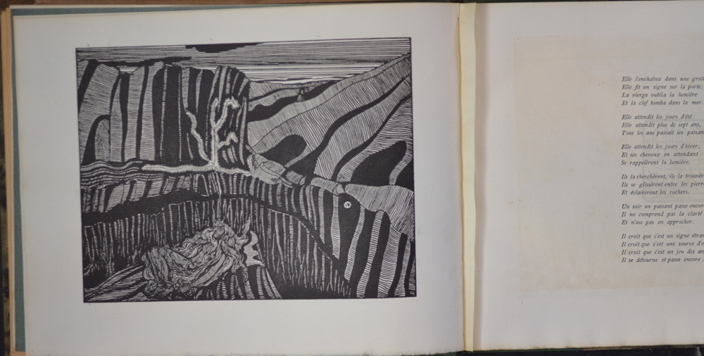 Maurice Maeterlinck and Charles Doudelet Douze Chansons 1896 — Illustration of the first poem
