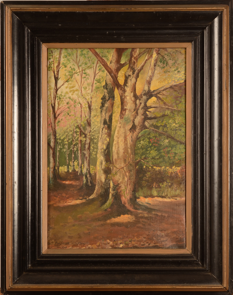 M. Daufresne de la Chevalerie — The painting in its original frame