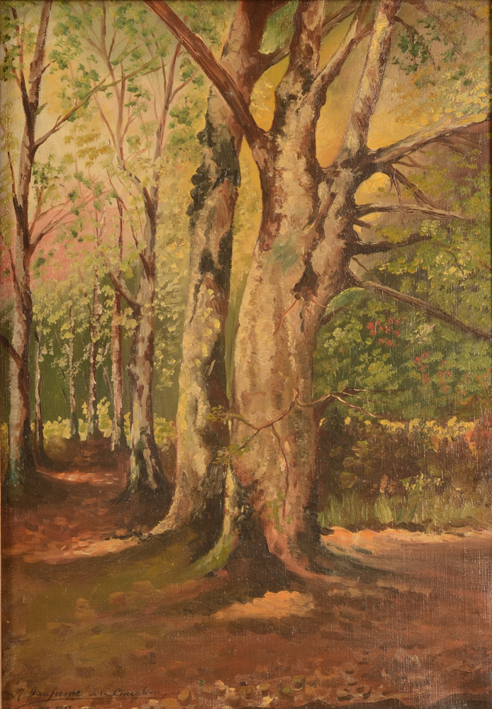 M. Daufresne de la Chevalerie — Huile sur toile signée et datée 1912