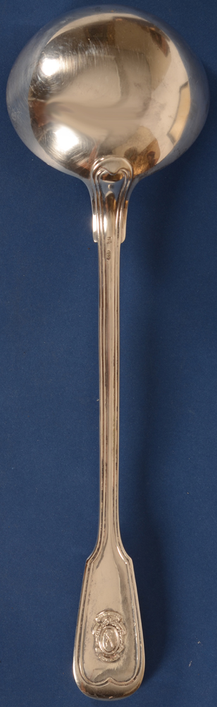 De Bist (Mechelen) — Back of the ladle, with presentation emblem