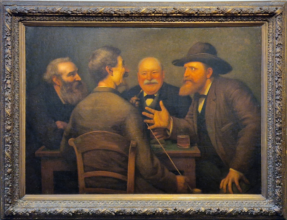 Jules De Bleye — Important huile sur toile signée et datée 1885