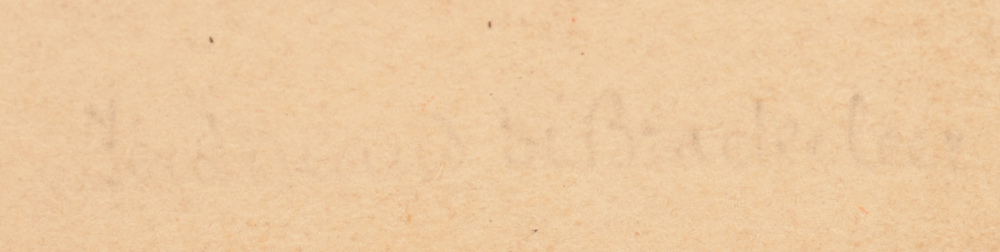 Ferdinand De Braekeleer — Indistinct signature in pencil, possibly by another hand, bottom right