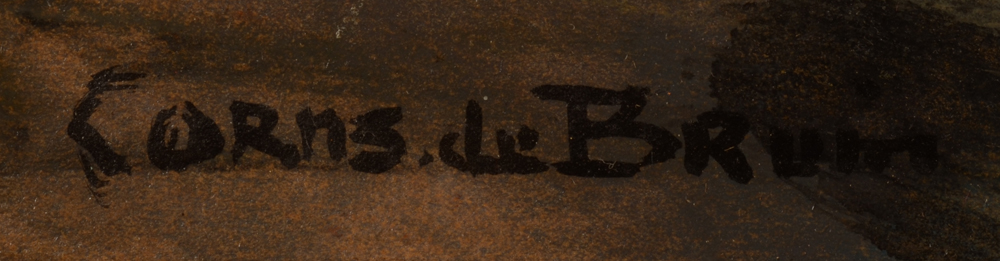 Cornelis De Bruin — Signature of the artist, bottom left