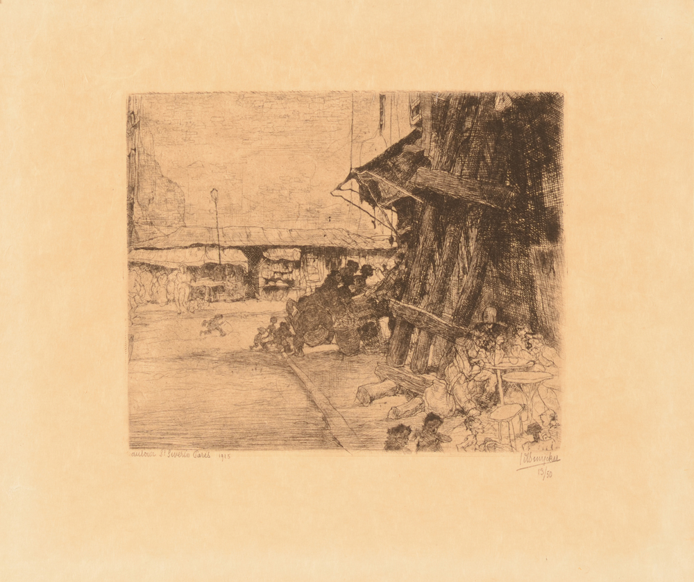 Jules De Bruycker St Severin Paris — the etching with normal margins