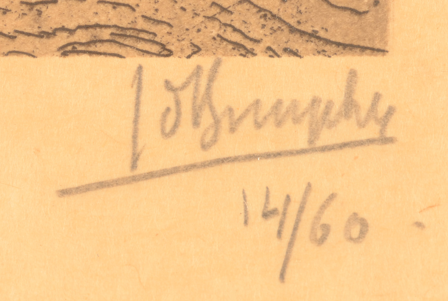 Jules De Bruycker — Signature of the artist and justification 14/60