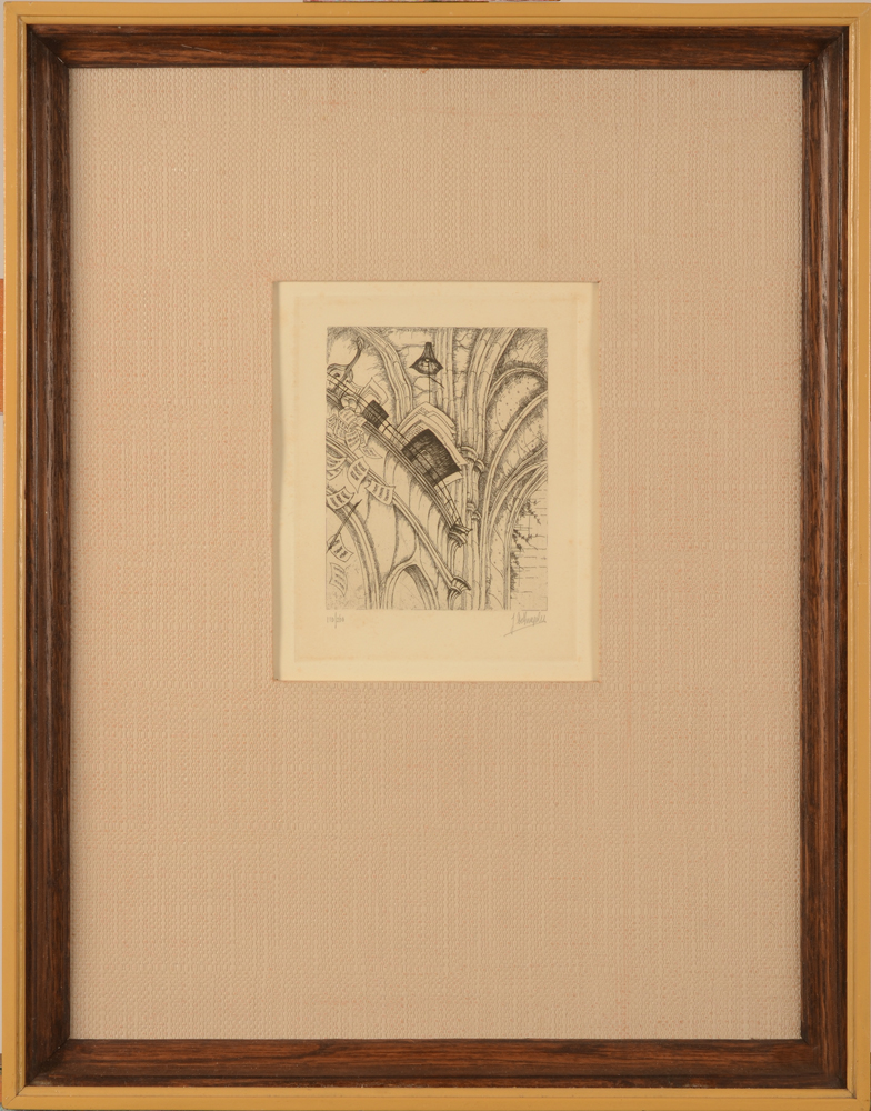 Jules De Bruycker — The etching in its frame